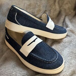 Cole Haan NEW Blue and White Slip-On Loafers 8.5